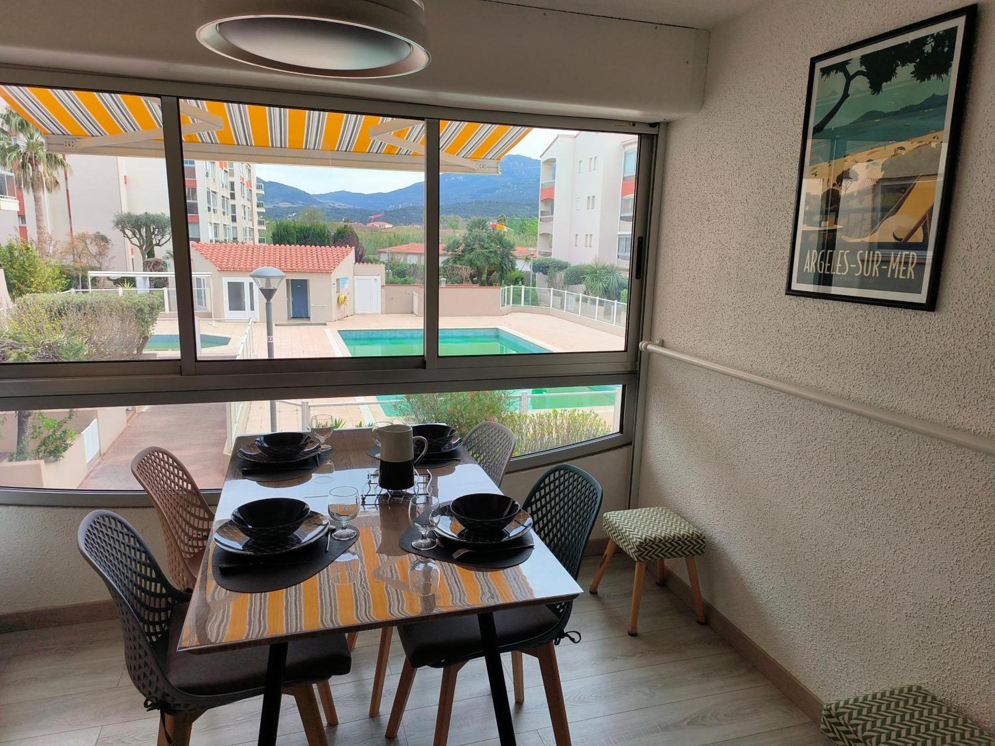La Brise Marine ~ 300M Mer~Piscine~Clim~Wifi~Calme Argelès-sur-Mer Dış mekan fotoğraf
